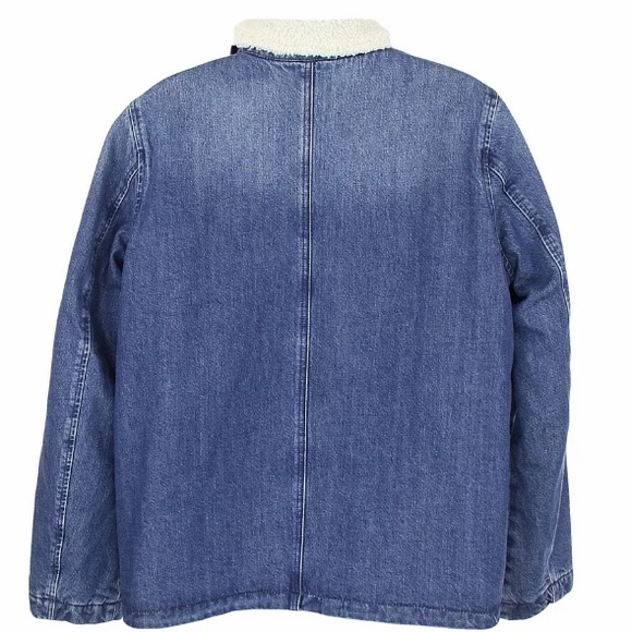 J Crew Denim Sherpa Lined Swing Jacket NEW - Picture 3 of 7